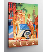 Kanvas Tablo Havana Küba