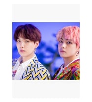 Taehyung, Min Yoongi / Taegi / Bts Idol Tablo Ahşap Poster Dekoratif Kod444