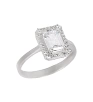 Cigold Taşlı Yüzük 14 Ayar Altın 1.94 Gr OA-C11401039000 (Beyaz)