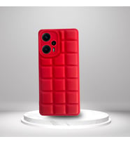 Xiaomi Poco F5 5G Uyumlu Silikon Madlen Case KIRMIZI