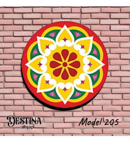 Destina Ahşap Mandala Boyama Seti- Ahşap Boyama-Model205-23cm*23cm