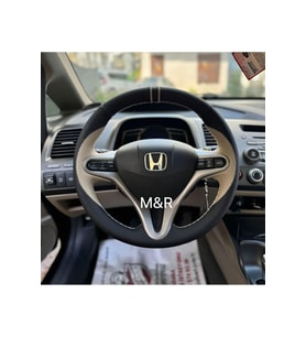 HONDA FD 6  ÖZEL KAPLAMA DERİ DİREKSİYON KILIFI
