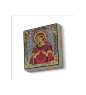 Meryem Görseli Baskılı Taş Magnet 5X5