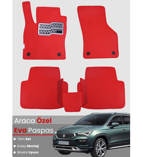 SEAT ATECA (2020-2025) Uyumlu EVA Paspas Tam Set–Oto Paspas,Araca Özel,Kolay Montaj