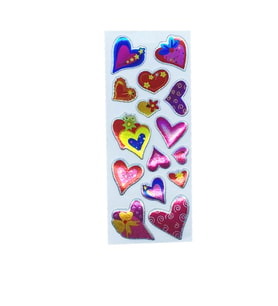 Sticker Kabartmalı Stiker Defter, Planlayıcı Etiket Parti Kalp (cb460) 16x7 cm