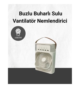 Mey İthalat® Spreyli Mini Masaüstü Fan 500ML Su Hazneli, 3 Kademeli Soğutucu