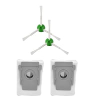 iRobot Roomba i3 i3 + Uyumlu 2 Adet Yan Fırça 2 Adet Toz Torbası