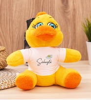 Kişiye Özel Papatya Tasarımlı İsimli Peluş Civciv