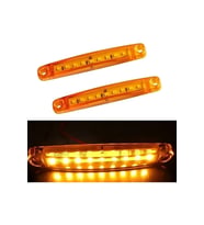 10 Adet 9 Led'li Parmak Led Turuncu Kamyon Tır Ve 12/24 Volt Araçlar Aksesuar Dorse & Etek Lambası