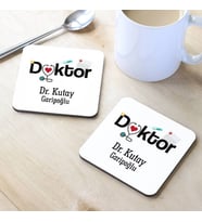Kişiye Özel Doktorlara Hediye Bardak Altlığı