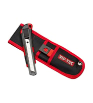 VIP-TEC VT875117KS Kemer Çantalı Metal Maket Bıçağı Takımı Profesyonel (Kırmızı)