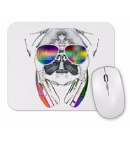 Muzik Pug Muzikli Pug Köpek Mouse Pad