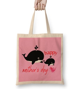 Happy Mothers Day 2021 Beautiful Women ART Bez Çanta Uzun Saplı