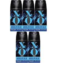 XO Deodorant 150ML Men-Erkek Absolute Blue (5 Li Set)
