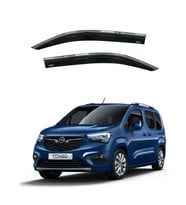 Opel Combo Kromlu 2'li Cam Rüzgarlığı Niken 2019+ sonrası uyumlu (Beyaz)
