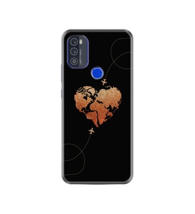 Reeder P13 Blue Max 2021 Kılıf Silikon Desen Plane Heart 1721