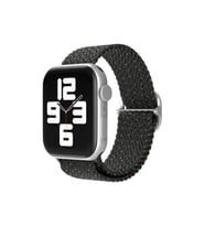 Uray store Apple Watch 42mm Star Kordon - Benekli Siyah