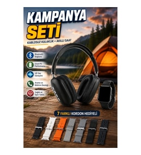 7 Kordonlu Akıllı Saat ve Y10 Bluetooth Boyun Bantlı Kulaklık Seti