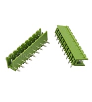 9 Pin Geçmeli Klemens 90' Erkek 5.08mm Yeşil
