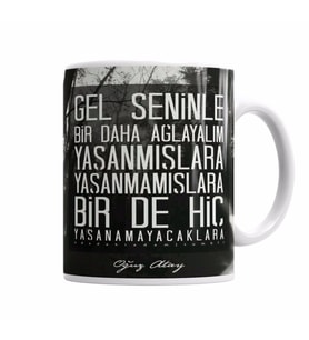 Oğuz Atay Söz Kupa Bardak Porselen
