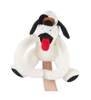 Sarılan Köpek Peluş 35 cm (Beyaz)