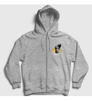 Presmono Unisex Gri Sun XXXTentacion Fermuarlı Kapüşonlu Sweatshirt 49100tt (Gri)