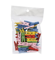 Südor Renkli Ahşap Mandal Küçük - 3 paket