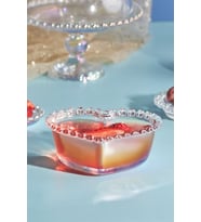 Şık 13 cm Kalp Tasarımlı Seramik Kase, Ev ve Mutfak Dekoru