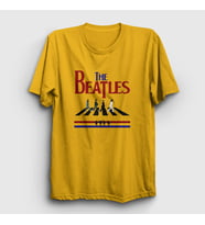 Presmono Unisex Sarı Walk V2 The Beatles T-Shirt 294277tt (Sarı)