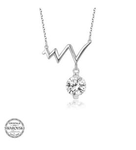 SWAROVSKİ TAŞLI RİTİM 925 AYAR GÜMÜŞ KOLYE