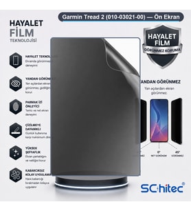 SChitec Garmin Tread 2 (010-03021-00) Uyumlu Ön Yüzey Hayalet Privacy Hidrojel Ekran Koruyucu