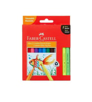 Faber-Castell Keçeli Kalem Comfort Yıkanabilir 10+2 Neon
