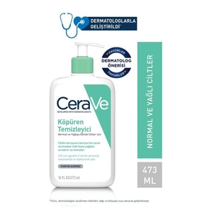 Köpüren Temizleyici Normal &amp; Yağlı Ciltler Seramid İçerikli Yüz Vücut 473ml 3337875597357