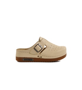 Ayakmod Bej Anatomik Unisex Sabo Terlik 07-008 G