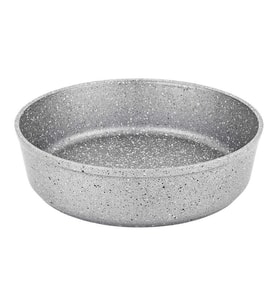 Oms 3411 Granit Fırın Tepsi Yuvarlak Gri 24x7,5 Cm