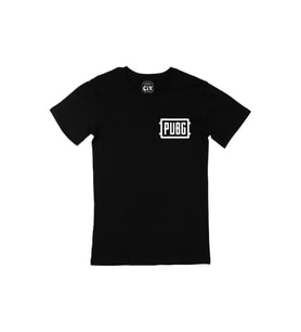 Pubg Cep Logo Tasarımlı Siyah Tişört