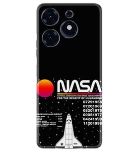 Tecno Spark 10 Pro Kılıf Resimli Desenli Baskılı Silikon Nasa 2 1407