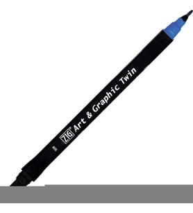 Zig Art & Graphic Twin Marker Çizim Kalemi 3 Blue 