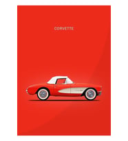 57 Vette Tablo Ahşap Poster Dekoratif