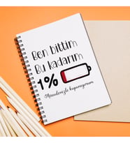 Müsadenizle Kapanıyorum Tasarımlı Defter