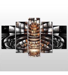 3D Görsel Kanvas Tablo 122x70cm (Karışık)