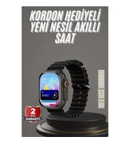 Mey İthalat® 2025 Model Akıllı Saat Çift Kordon Ios Ve Android Arama Cevaplama Sesli Asistan