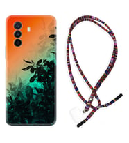 Huawei Nova Y70 Y90 Nova 9 SE  Kılıf Boyun Asklı Rasta Silikon Güzel Çiçekler 1712