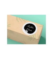 1000 Adet Siyah Teşekkür Ederiz Etiketi Sticker Autocollant Mulsaq Pegatina Aufkleber- 3 Cm