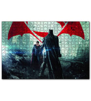 Cakapuzzle  Batman Superman Son Dövüş  Puzzle Yapboz MDF (Ahşap) (120 Parça)