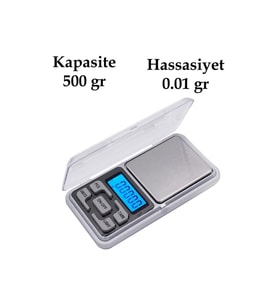 Dijital Elektronik Kuyumcu Cep Terazi 500 Gr 0.1 Gr