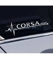 Corsa Yan Cam Sticker Oto Kapı Çıkartma Tuning oto 20 cm x 7 cm yazı 334
