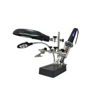 Masa Üstü Ledli Mini Büyüteç Havya Standı Mg16129-c