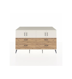Kronos Konsol 2 Raflı 4 Çekmeceli 4 Kapaklı 176x59x99 Aytaşı-Aytaşı/Çam