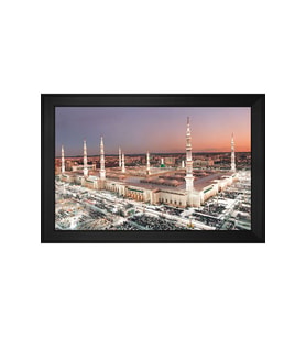 Kabe Motifli Kanvas Tablo 80 x 110 cm Siyah Çerçeve